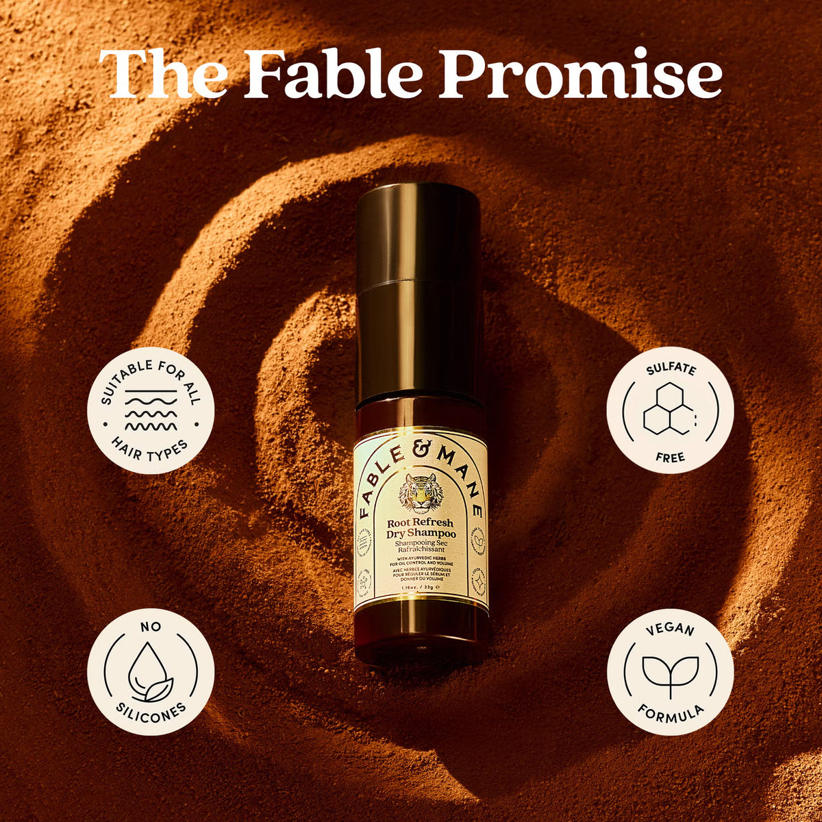 Fable & Mane Root Refresh Dry Shampoo 33g