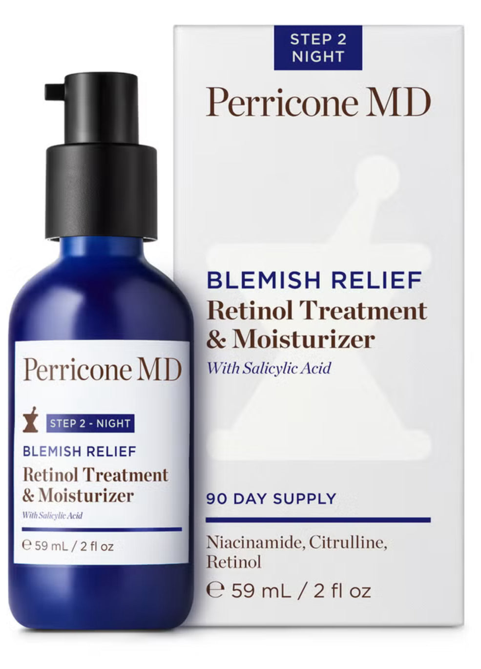 £5 FRIDAY DEALS! Perricone MD Blemish Relief Retinol Treatment & Moisturiser