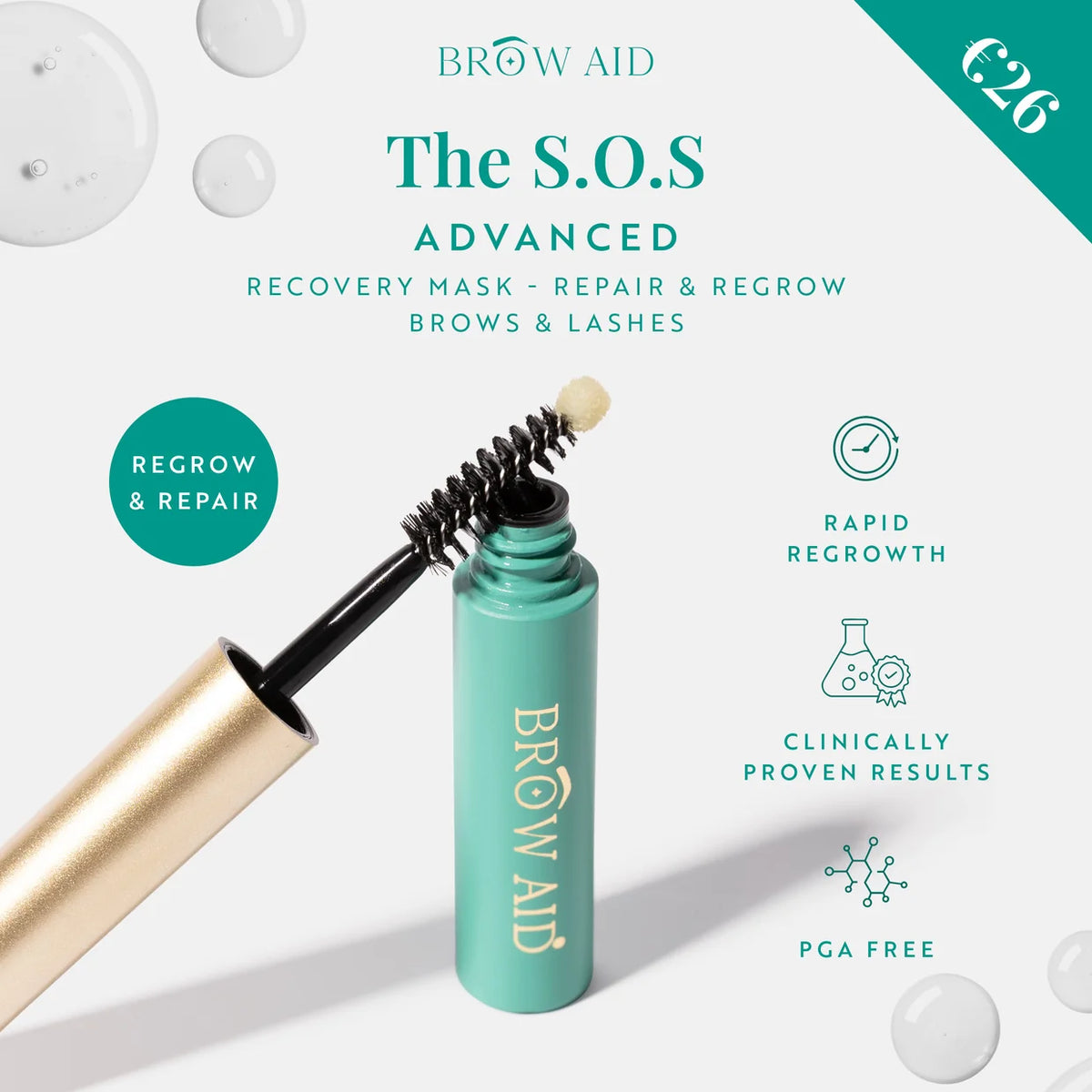 BROWLOCKS The S.O.S ADVANCED Brow & Lash Recovery Mask