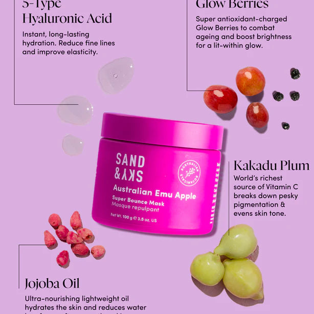 SAND&SKY Australian Glow Berries Super Bounce Mask