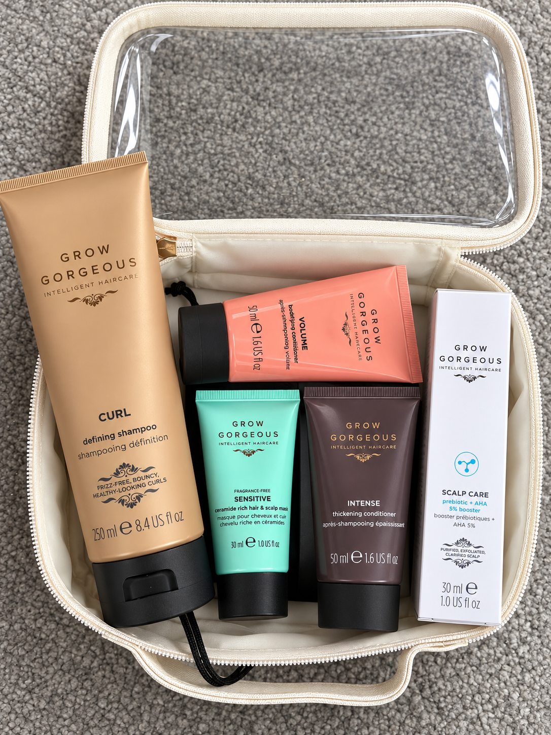 GROW GORGEOUS HAIRCARE BEAUTY BUNDLE + MIRROR Worth over £60