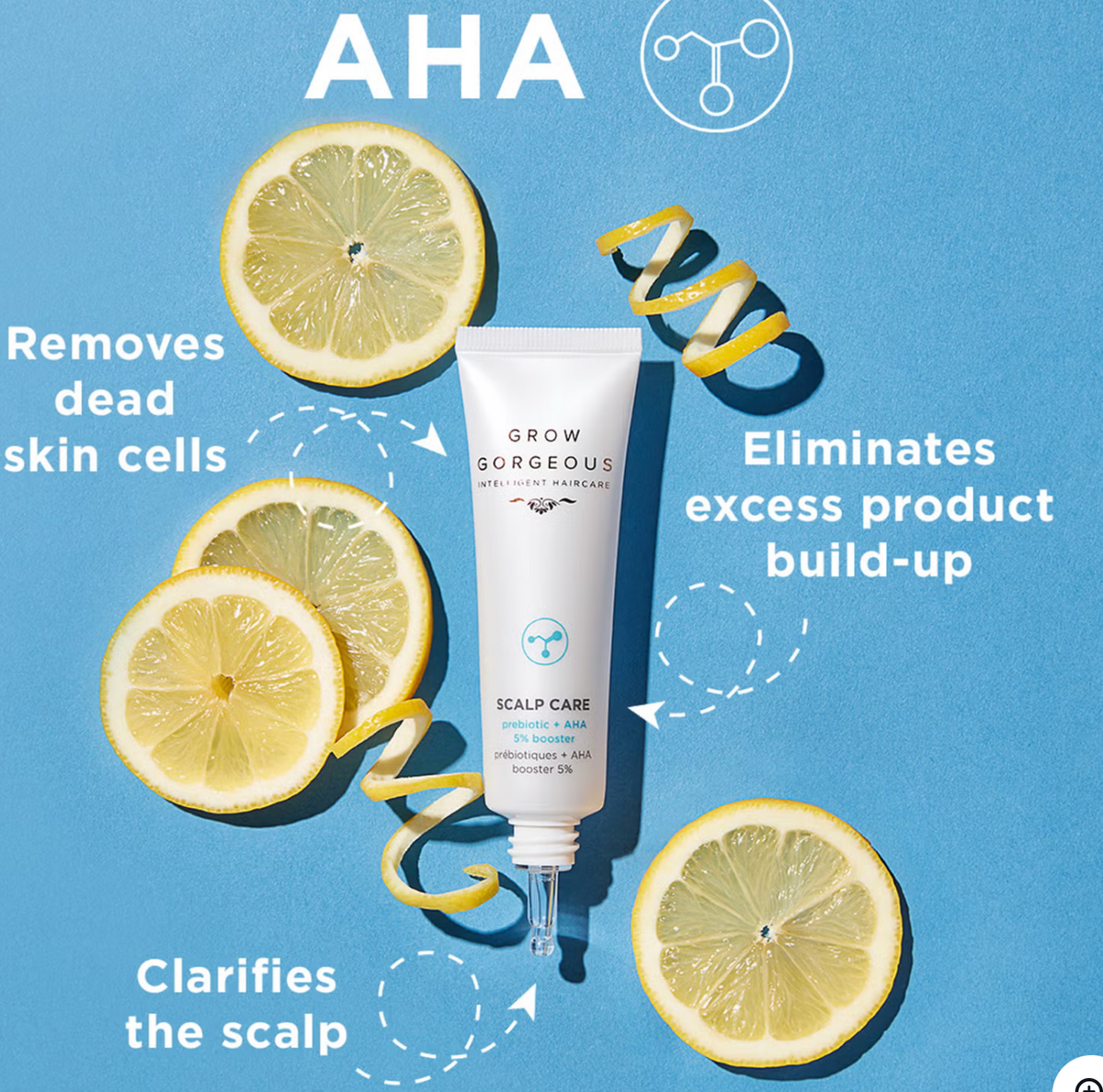 GROW GORGEOUS PREBIOTIC AND AHA 5% BOOSTER