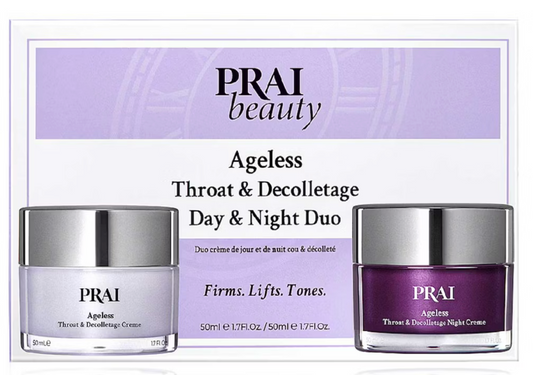 PRAI Beauty Ageless Throat Day & Night Creme Duo