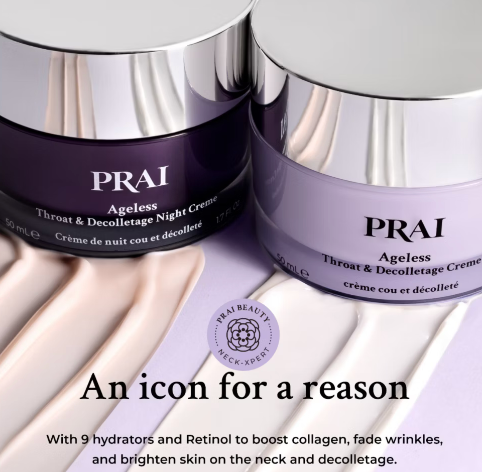 PRAI Beauty Ageless Throat Day & Night Creme Duo