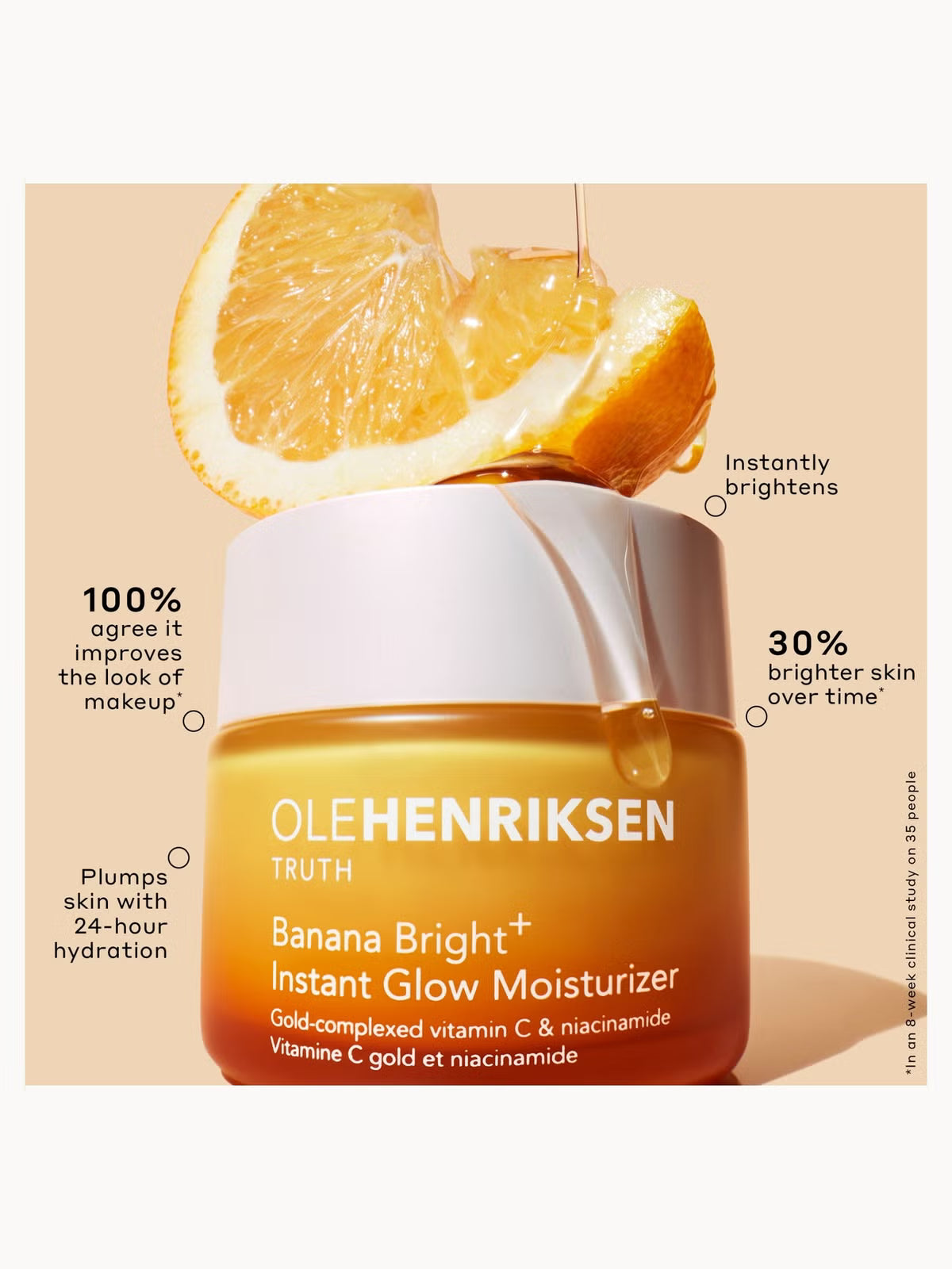 Ole Henriksen Banana Bright+ Instant Glow Moisturizer With Vitamin C And Niacinamide 35ML